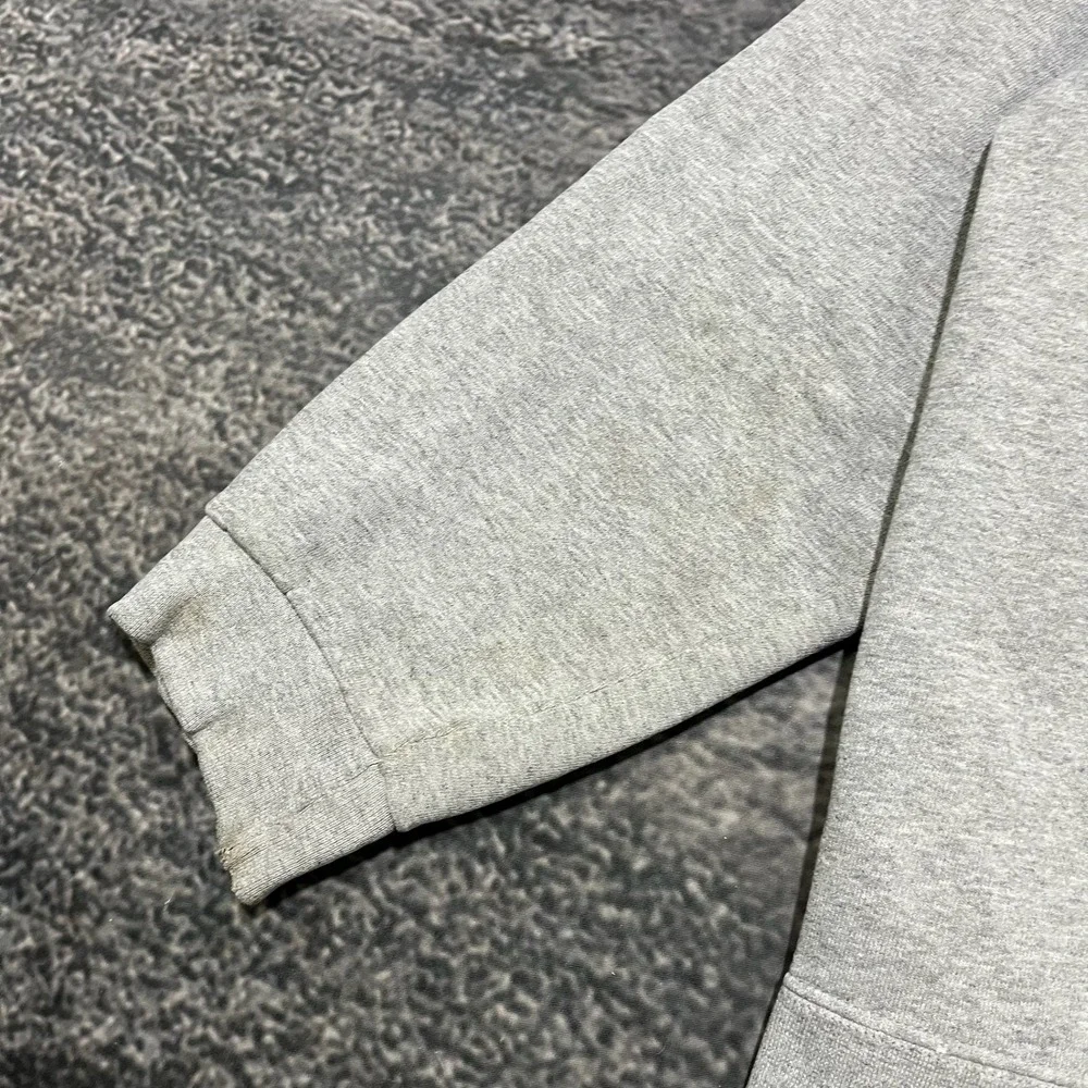 Vintage‎ 90s Nike Sweatshirt Mens XL Gray Mini Swoosh Embroidered Crewneck